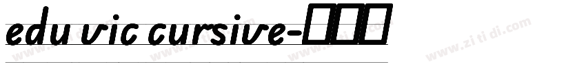 edu vic cursive字体转换